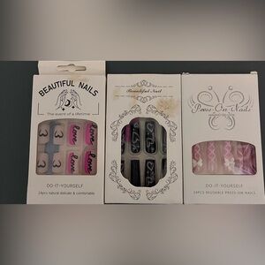 Beautiful Nails and Press-On Nails Set